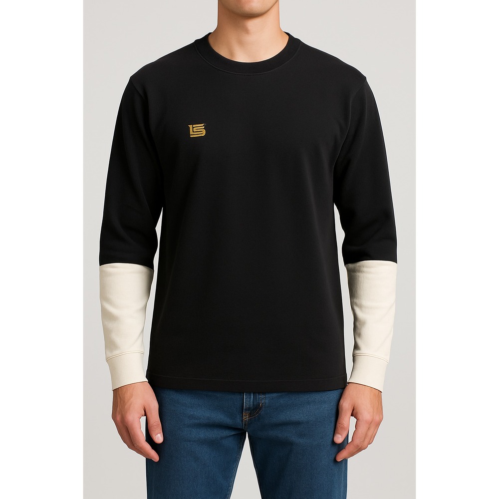 Nike LeBron LS Long Sleeve Shirt Black Gold Swoosh XL Vintage Hong Kong